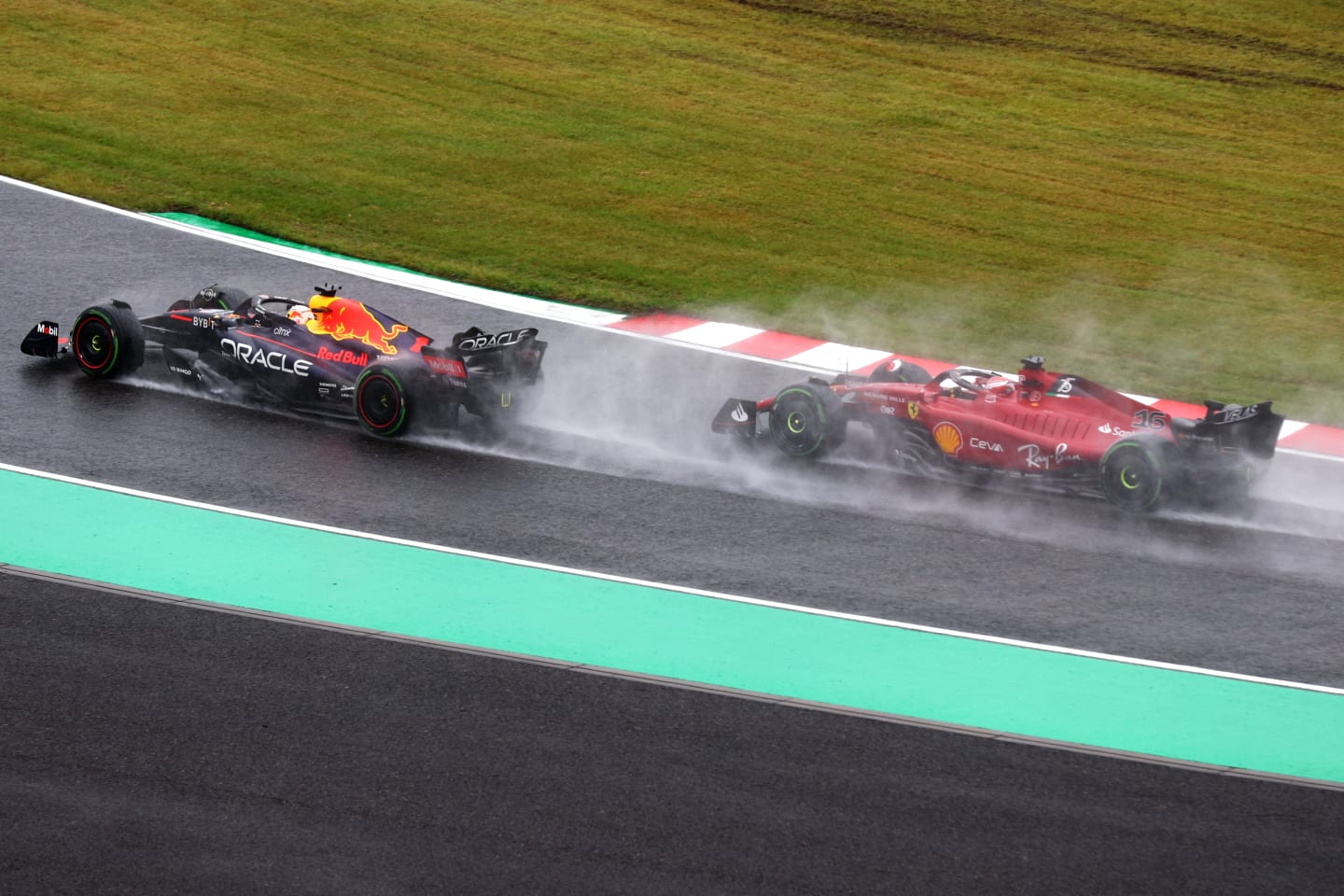 SUZUKA, JAPAN - OCTOBER 09: Max Verstappen of the Netherlands driving the (1) Oracle Red Bull