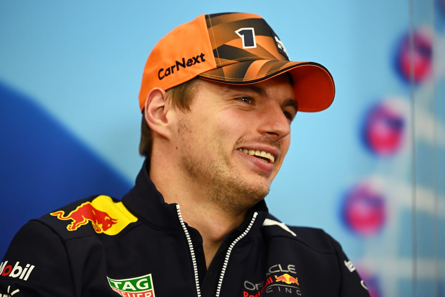SUZUKA, JAPAN - OCTOBER 06: Max Verstappen of the Netherlands and Oracle Red Bull Racing attends the Drivers Press Conference during previews ahead of the F1 Grand Prix of Japan at Suzuka International Racing Course on October 06, 2022 in Suzuka, Japan. (Photo by Clive Mason/Getty Images)