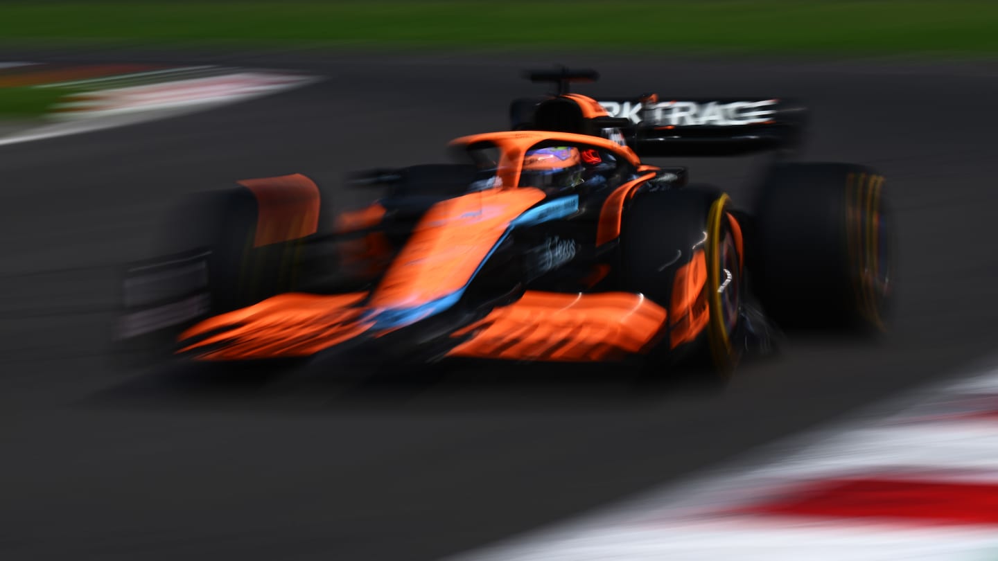 MEXICO CITY, MEXICO - OCTOBER 29: Daniel Ricciardo of Australia driving the (3) McLaren MCL36 Mercedes on track during final practice ahead of the F1 Grand Prix of Mexico at Autodromo Hermanos Rodriguez on October 29, 2022 in Mexico City, Mexico. (Photo by Clive Mason - Formula 1/Formula 1 via Getty Images)