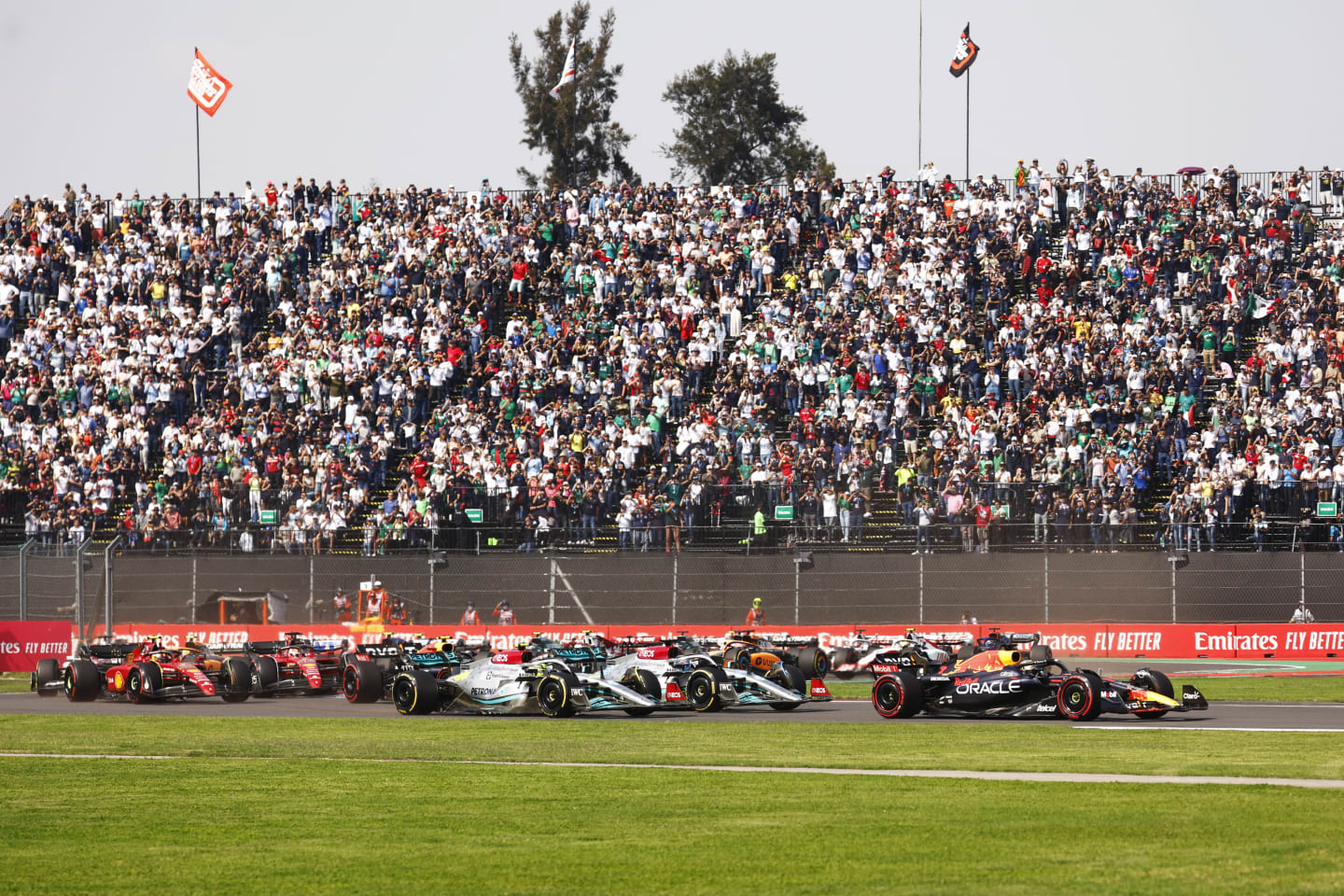 MEXICO CITY, MEXICO - OCTOBER 30: Max Verstappen of the Netherlands driving the (1) Oracle Red Bull