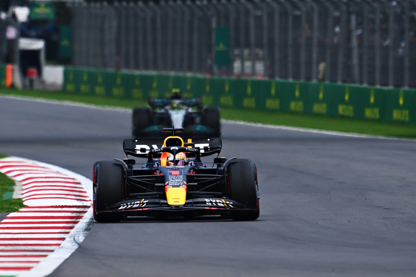 MEXICO CITY, MEXICO - OCTOBER 30: Max Verstappen of the Netherlands driving the (1) Oracle Red Bull