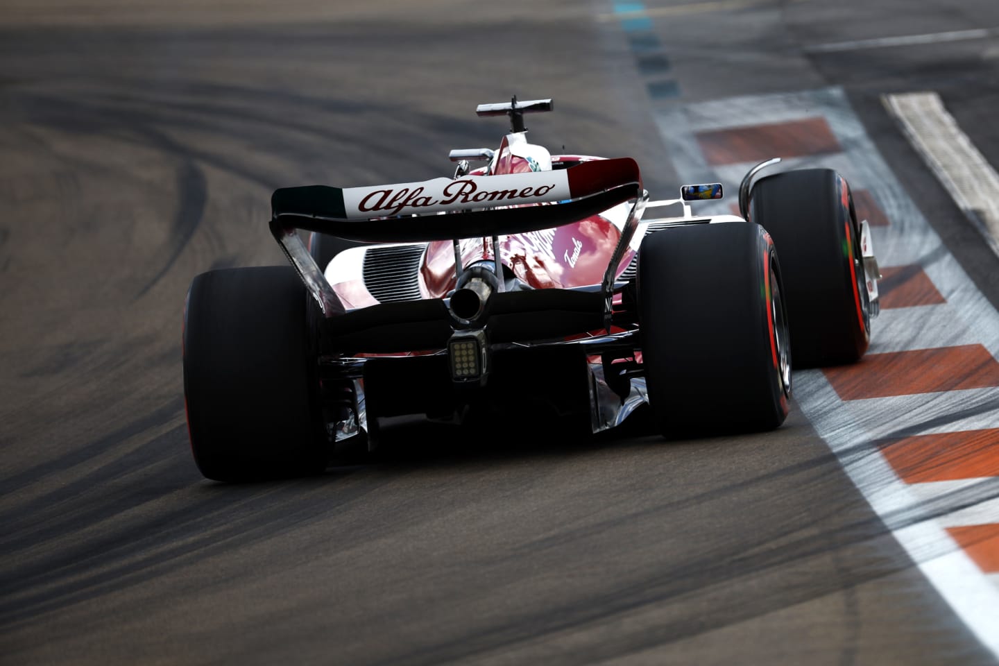 MIAMI, FLORIDA - MAY 07: Valtteri Bottas of Finland driving the (77) Alfa Romeo F1 C42 Ferrari on track during final practice ahead of the F1 Grand Prix of Miami at the Miami International Autodrome on May 07, 2022 in Miami, Florida. (Photo by Jared C. Tilton/Getty Images)