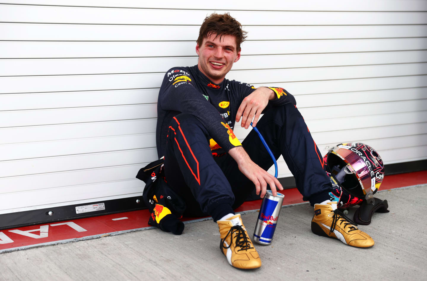 MIAMI, FLORIDA - MAY 08: Race winner Max Verstappen of the Netherlands and Oracle Red Bull Racing celebrates in parc ferme during the F1 Grand Prix of Miami at the Miami International Autodrome on May 08, 2022 in Miami, Florida. (Photo by Dan Istitene - Formula 1/Formula 1 via Getty Images)