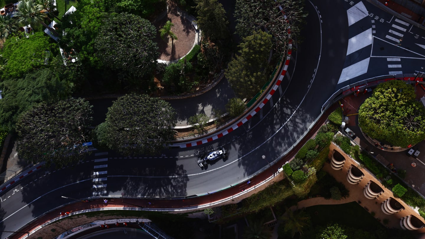 MONTE-CARLO, MONACO - MAY 27: Pierre Gasly of France driving the (10) Scuderia AlphaTauri AT03 on track during practice ahead of the F1 Grand Prix of Monaco at Circuit de Monaco on May 27, 2022 in Monte-Carlo, Monaco. (Photo by Dan Istitene - Formula 1/Formula 1 via Getty Images)