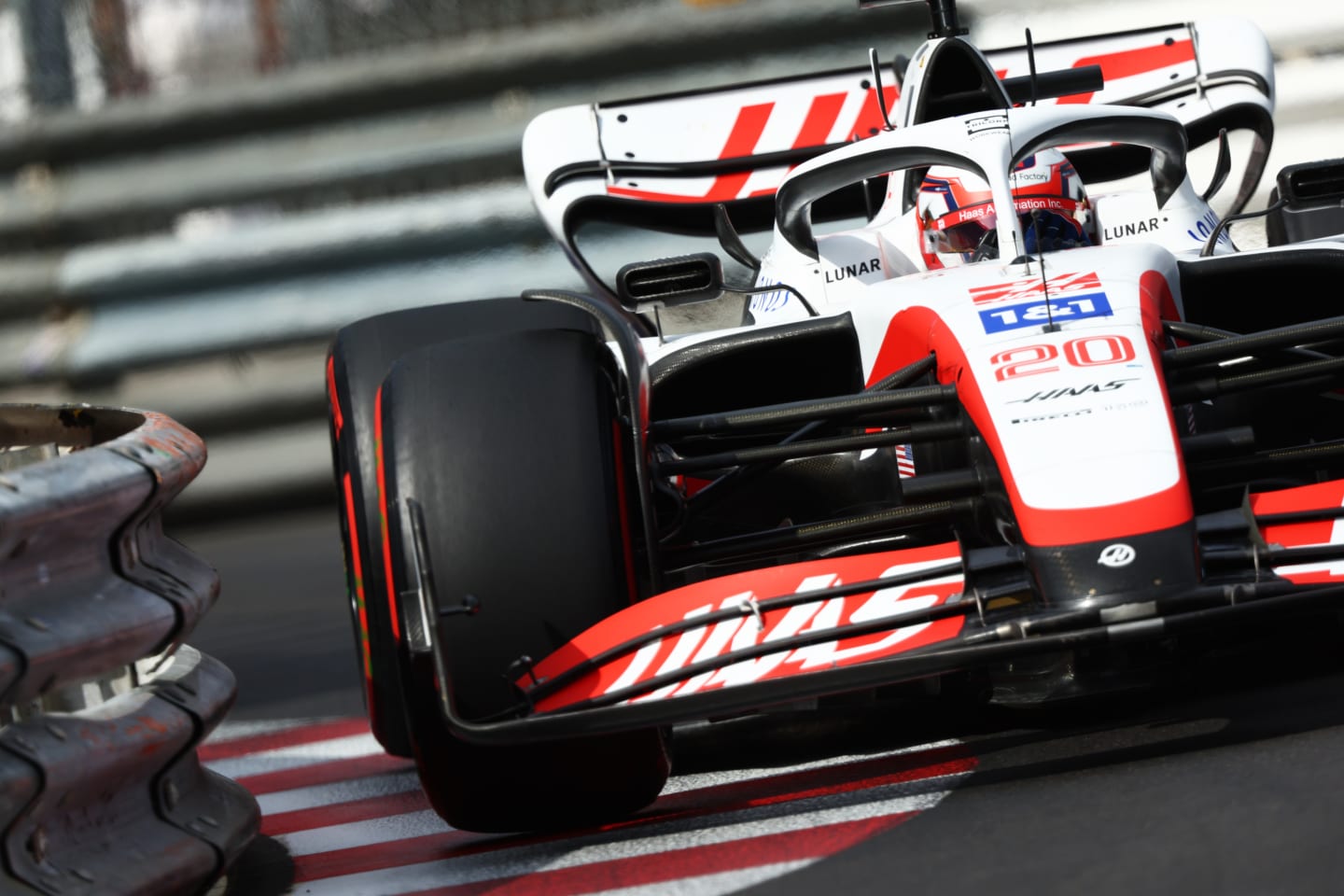 MONTE-CARLO, MONACO - MAY 28: Kevin Magnussen of Denmark driving the (20) Haas F1 VF-22 Ferrari on