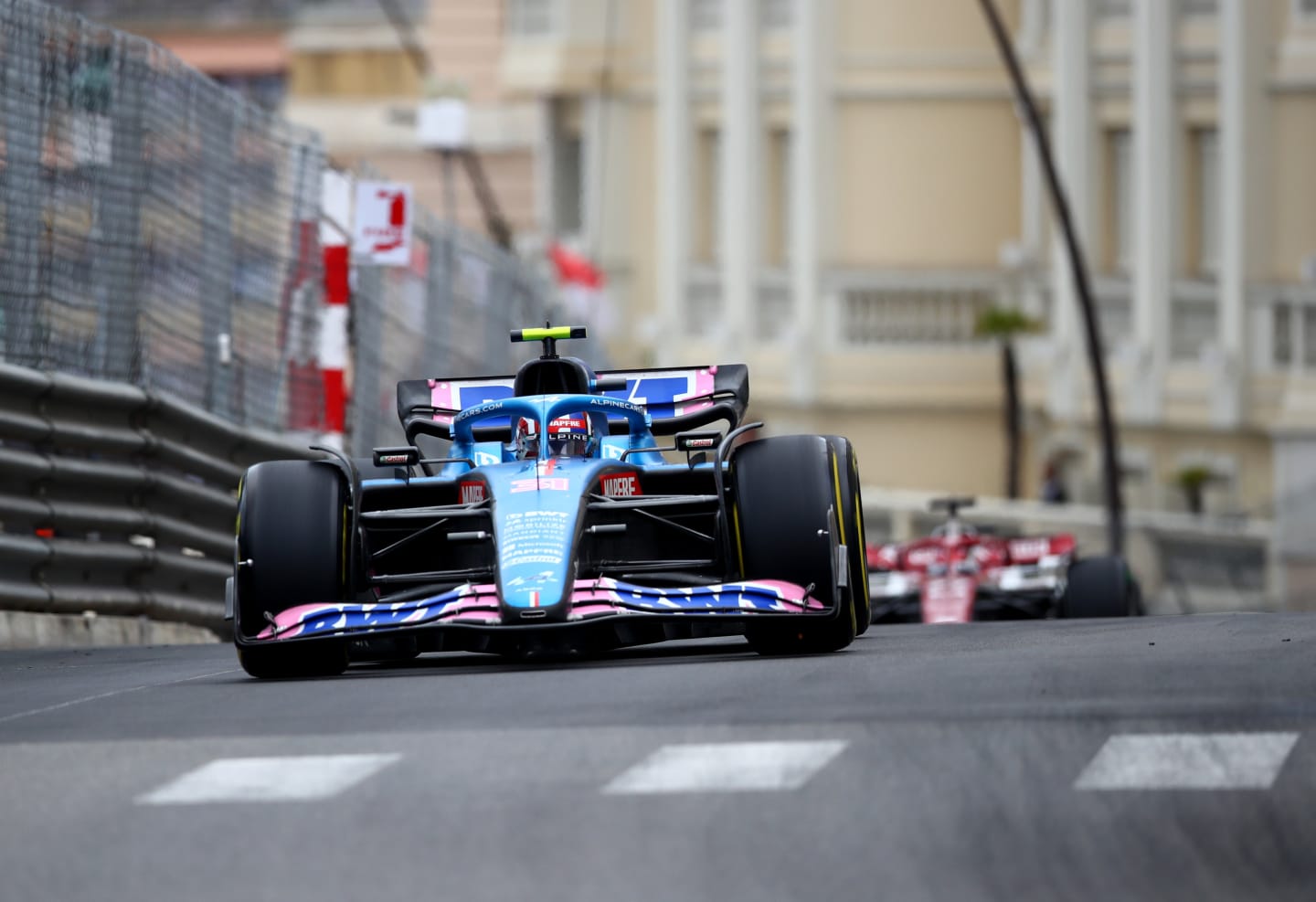 MONTE-CARLO, MONACO - MAY 29: Esteban Ocon of France driving the (31) Alpine F1 A522 Renault on track during the F1 Grand Prix of Monaco at Circuit de Monaco on May 29, 2022 in Monte-Carlo, Monaco. (Photo by Eric Alonso/Getty Images)