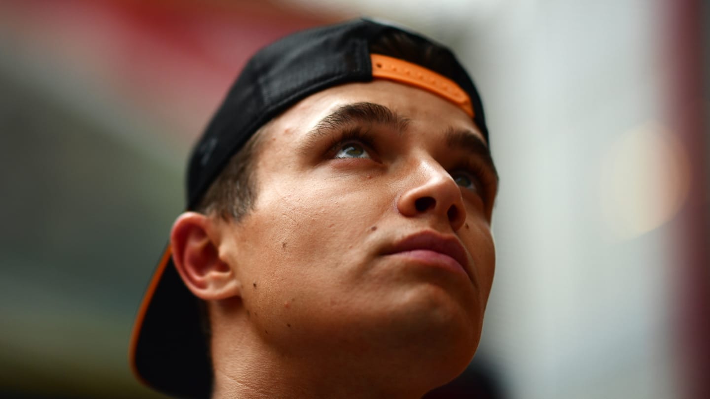 MONTE-CARLO, MONACO - MAY 29: Lando Norris of Great Britain and McLaren looks on ahead of the F1