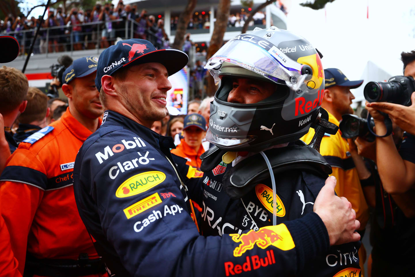 MONTE-CARLO, MONACO - MAY 29: Third placed Max Verstappen of the Netherlands and Oracle Red Bull