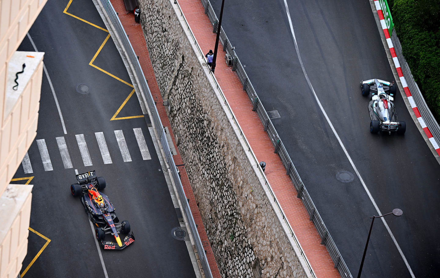 MONTE-CARLO, MONACO - MAY 29: Sergio Perez of Mexico driving the (11) Oracle Red Bull Racing RB18