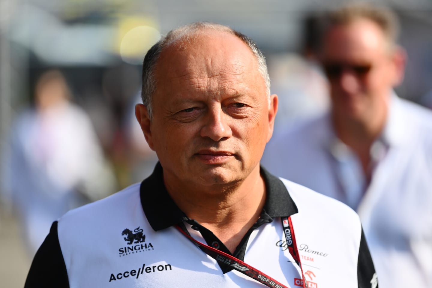 ZANDVOORT, NETHERLANDS - SEPTEMBER 04: Alfa Romeo Racing Team Principal Frederic Vasseur walks in