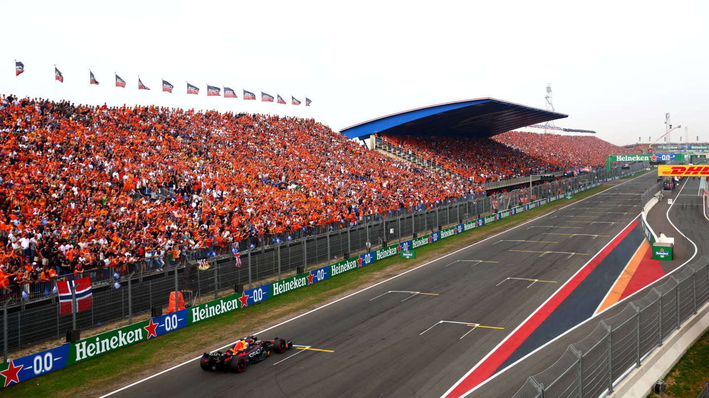 ZANDVOORT, NETHERLANDS - SEPTEMBER 04: Max Verstappen of the Netherlands driving the (1) Oracle Red