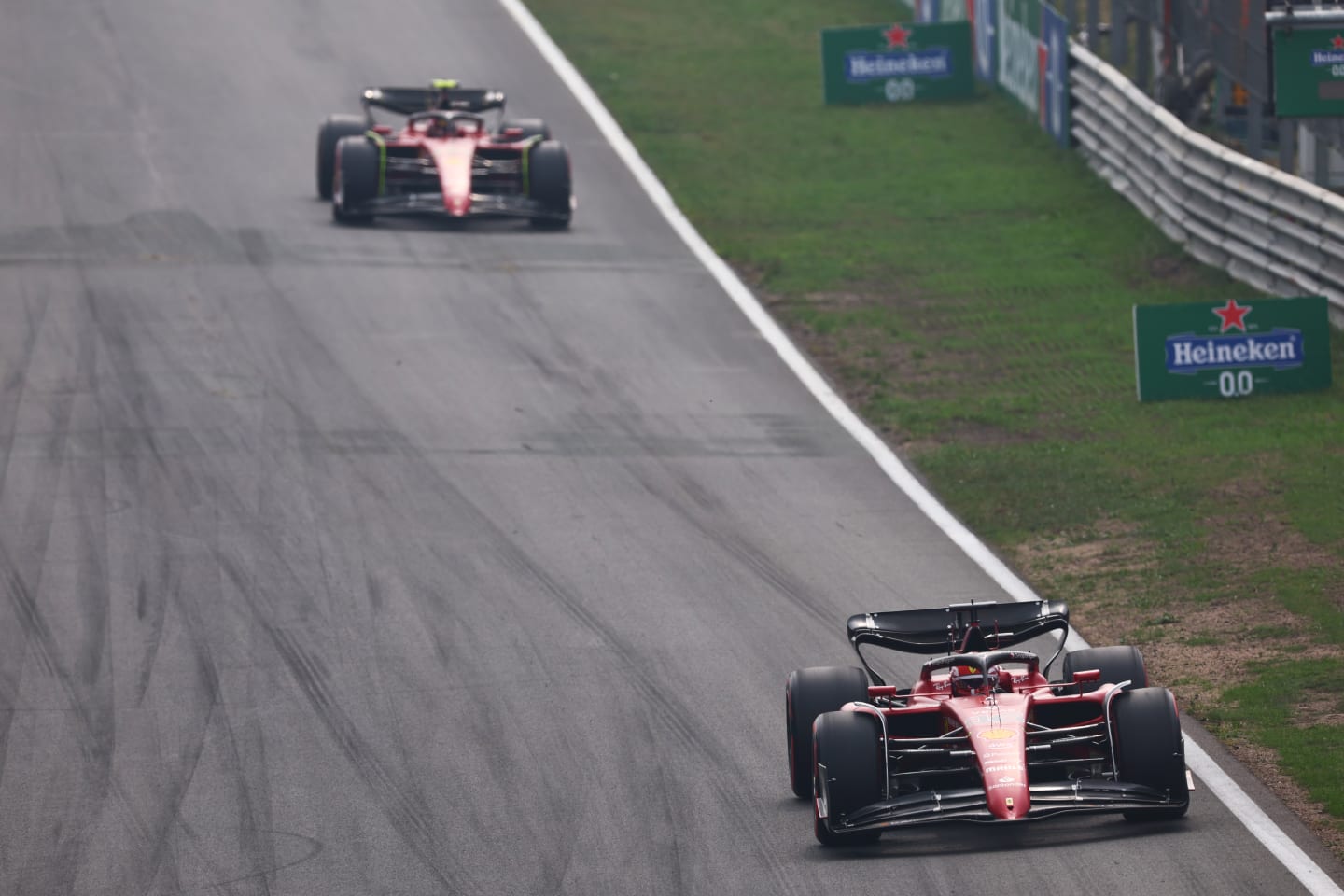 ZANDVOORT, NETHERLANDS - SEPTEMBER 04: Charles Leclerc of Monaco driving (16) the Ferrari F1-75