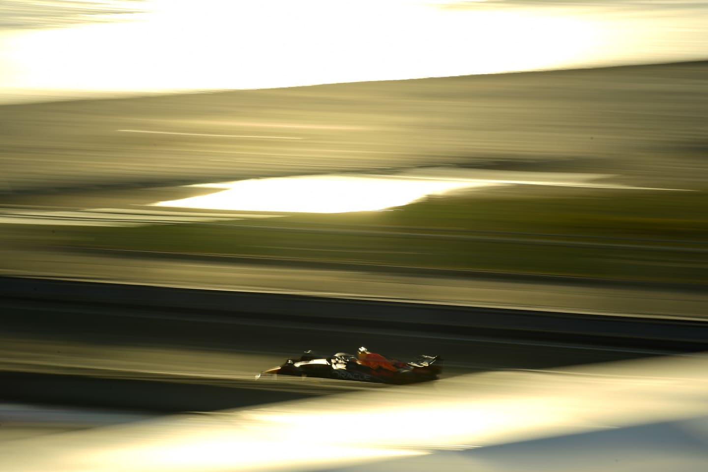 JEDDAH, SAUDI ARABIA - MARCH 25: Sergio Perez of Mexico driving the (11) Oracle Red Bull Racing RB18 on track during practice ahead of the F1 Grand Prix of Saudi Arabia at the Jeddah Corniche Circuit on March 25, 2022 in Jeddah, Saudi Arabia. (Photo by Mario Renzi - Formula 1/Formula 1 via Getty Images)