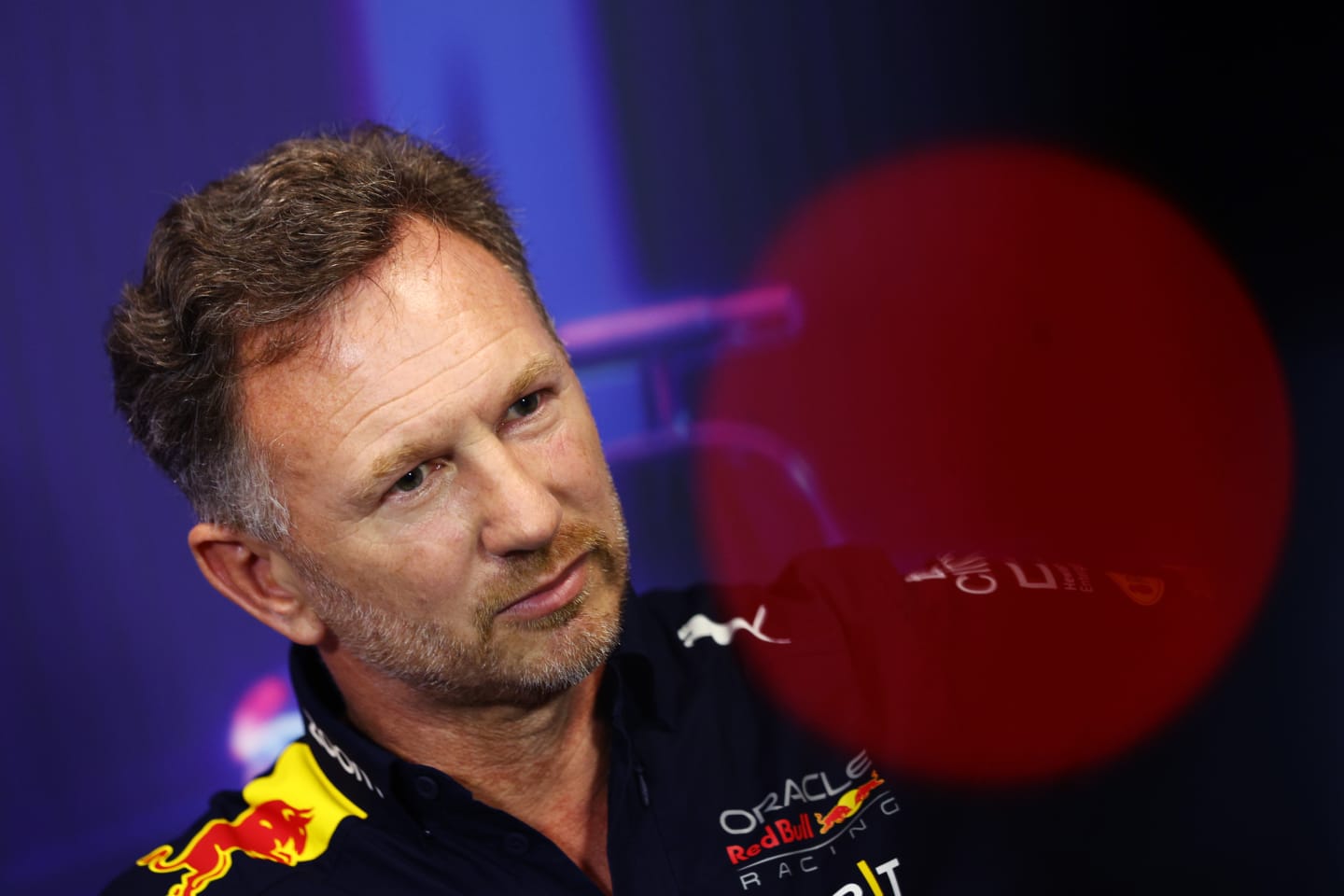 SINGAPORE, SINGAPORE - OCTOBER 01: Red Bull Racing Team Principal Christian Horner talks in the