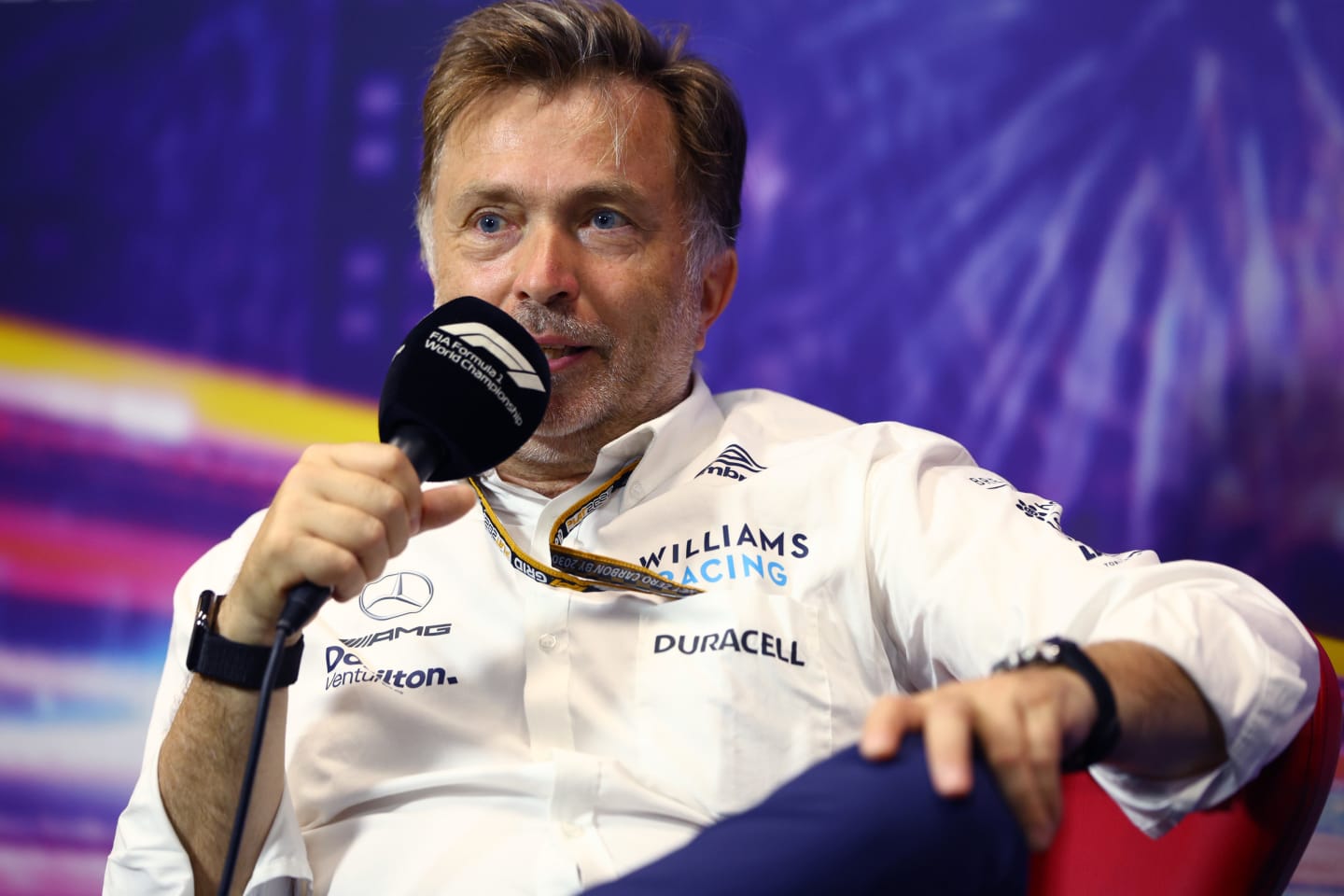 SINGAPORE, SINGAPORE - OCTOBER 01: Jost Capito, CEO of Williams F1 talks in the team principal's