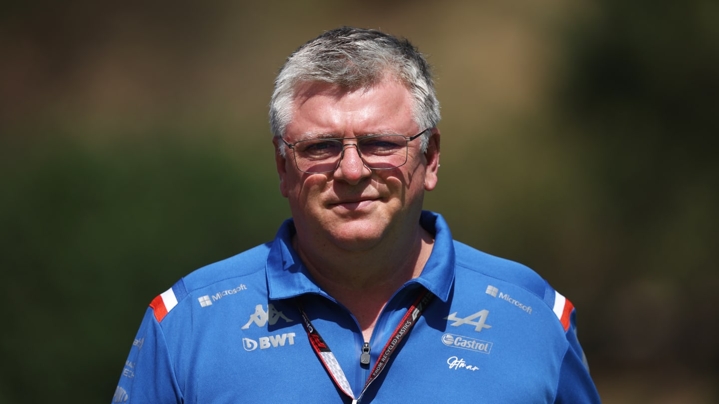 BARCELONA, SPAIN - MAY 21: Otmar Szafnauer, Team Principal of Alpine F1 walks in the Paddock prior