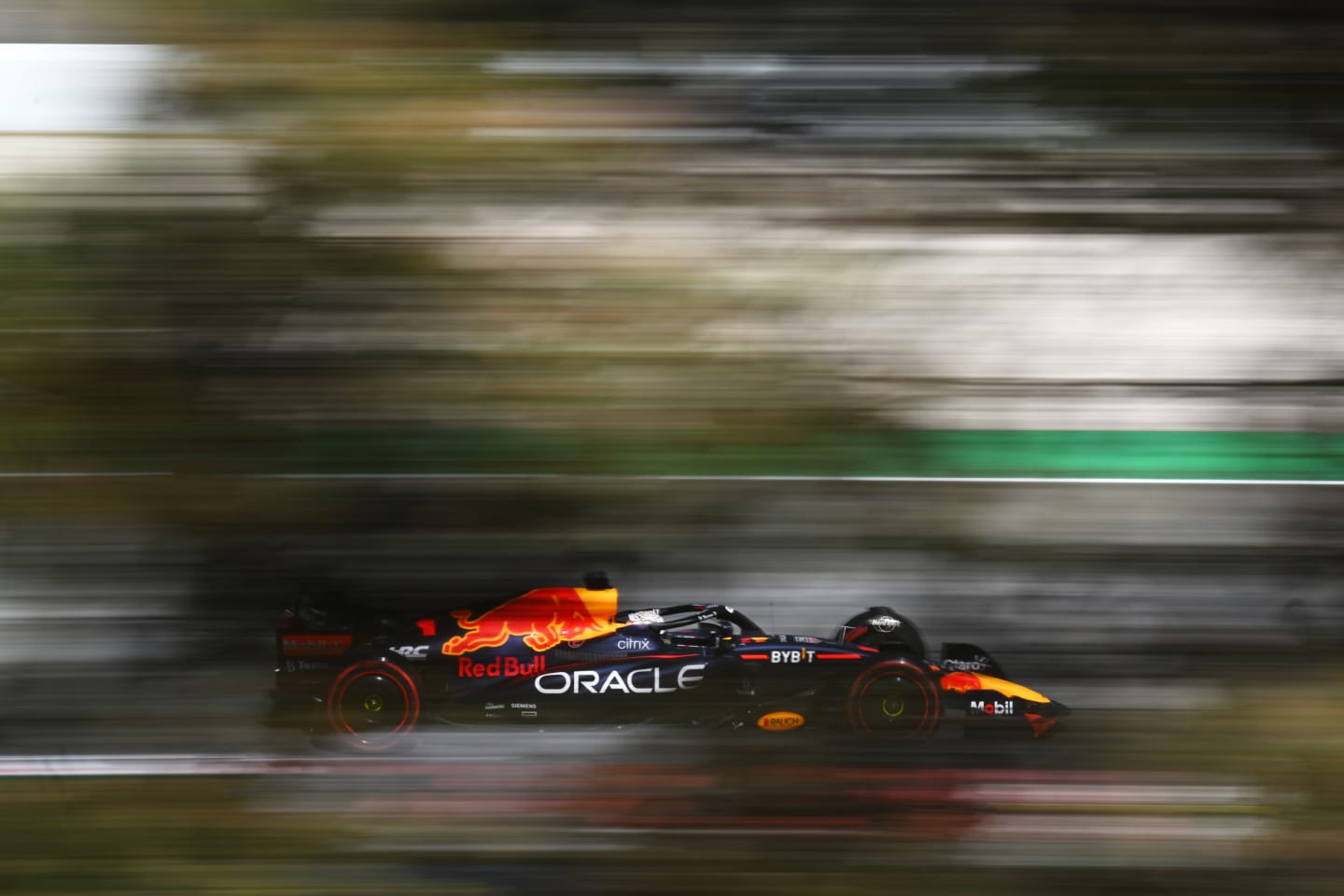 BARCELONA, SPAIN - MAY 21: Max Verstappen of the Netherlands driving the (1) Oracle Red Bull Racing