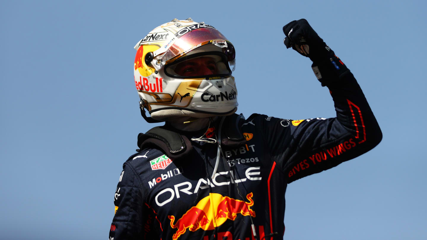 BARCELONA, SPAIN - MAY 22: Race winner Max Verstappen of the Netherlands and Oracle Red Bull Racing