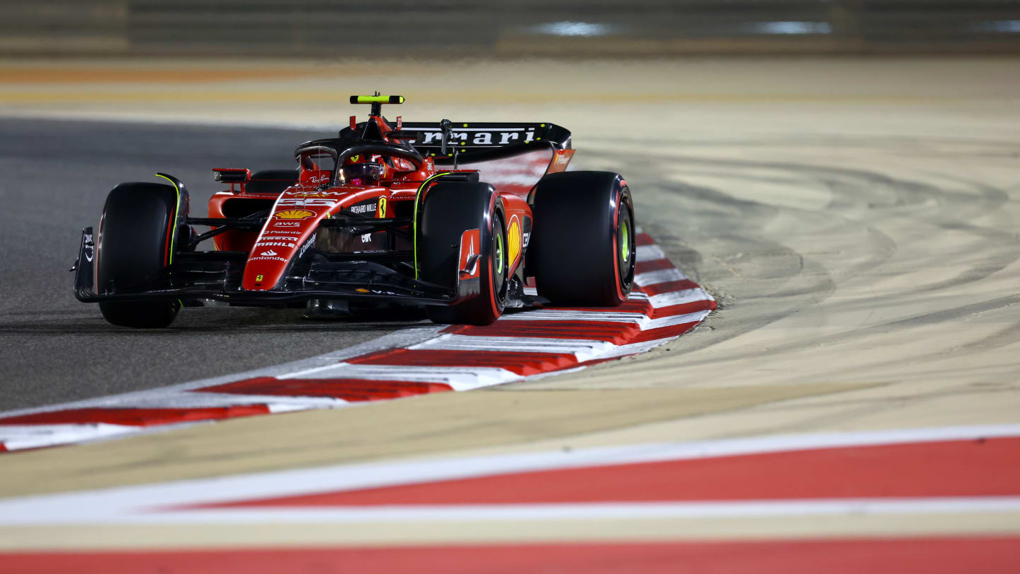 BAHRAIN, BAHRAIN - MARCH 04: Carlos Sainz of Spain driving (55) the Ferrari SF-23 on track during