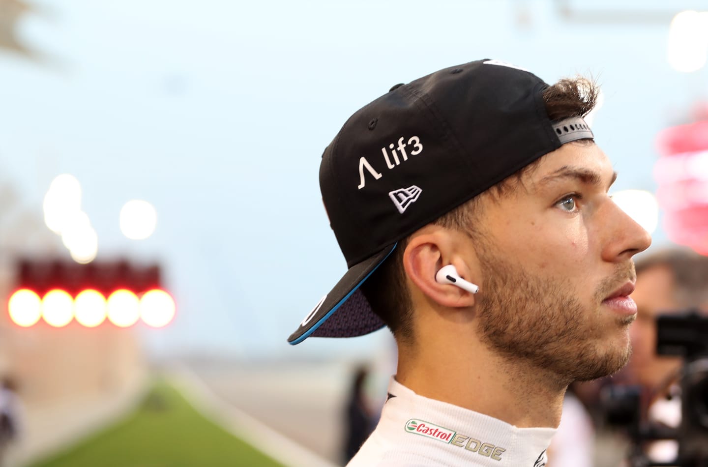 BAHRAIN, BAHRAIN - MARCH 05: Pierre Gasly of France and Alpine F1 prepares to drive on the grid during the F1 Grand Prix of Bahrain at Bahrain International Circuit on March 05, 2023 in Bahrain, Bahrain. (Photo by Peter Fox/Getty Images)