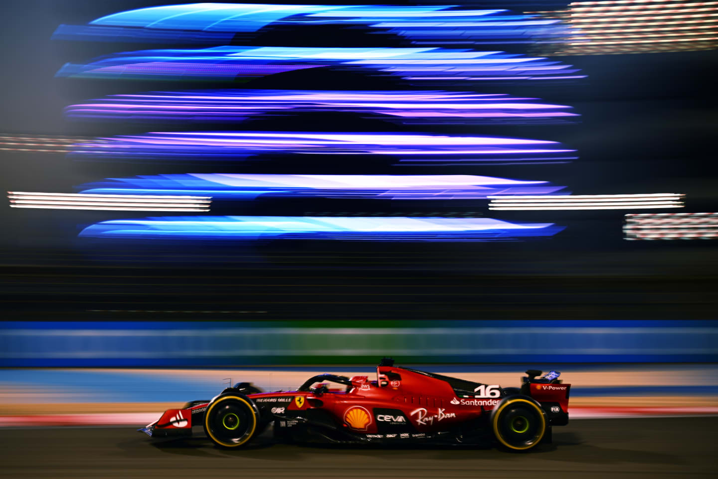 BAHRAIN, BAHRAIN - FEBRUARY 24: Charles Leclerc of Monaco driving the (16) Ferrari SF-23 on track
