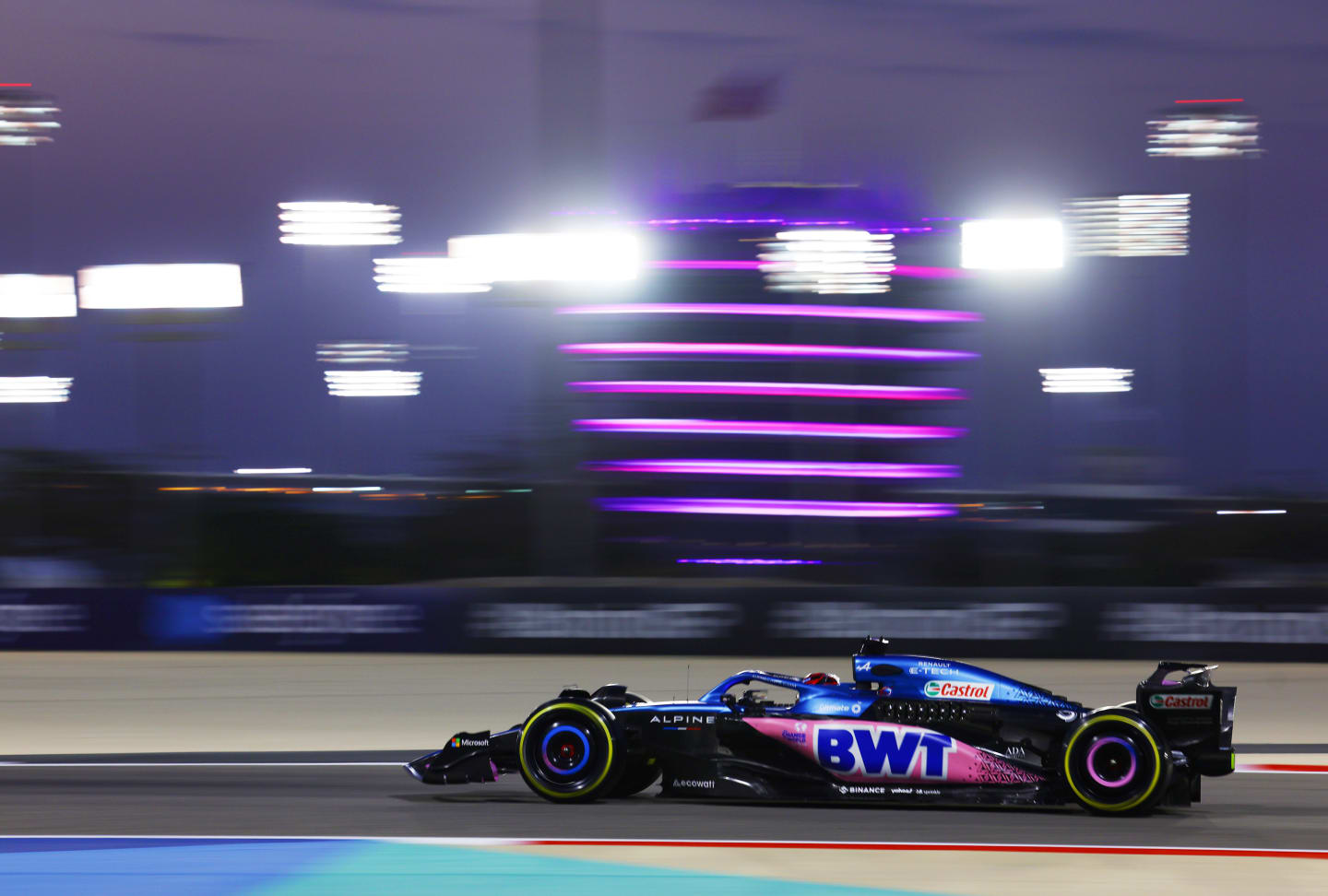 BAHRAIN, BAHRAIN - FEBRUARY 25: Esteban Ocon of France driving the (31) Alpine F1 A523 Renault on