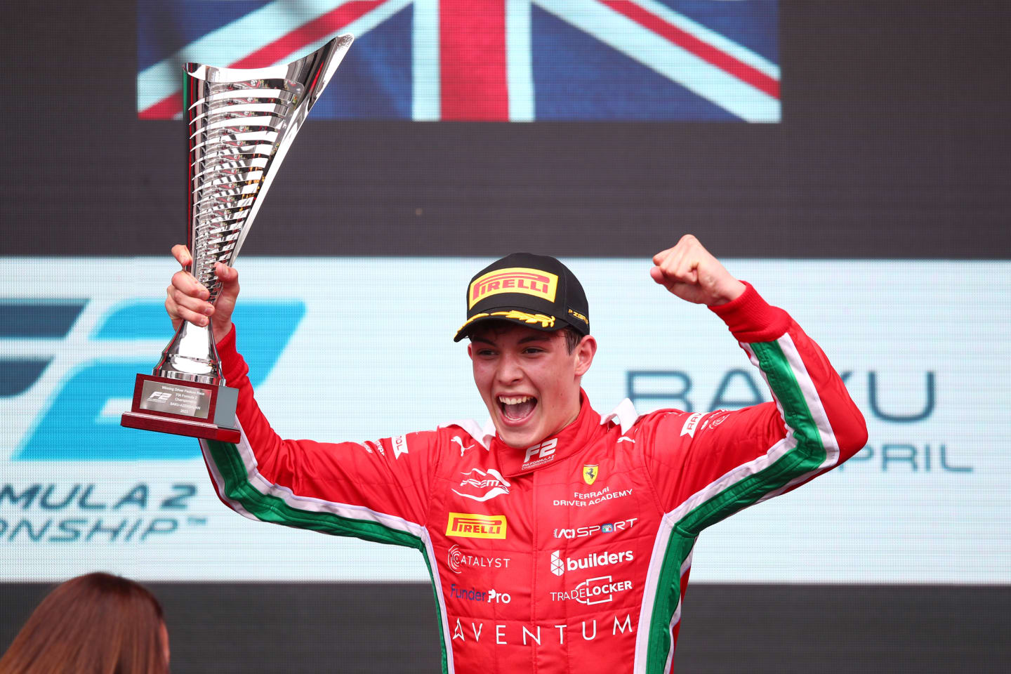 BAKU, AZERBAIJAN - APRIL 30: Race winner Oliver Bearman of Great Britain and PREMA Racing (8)