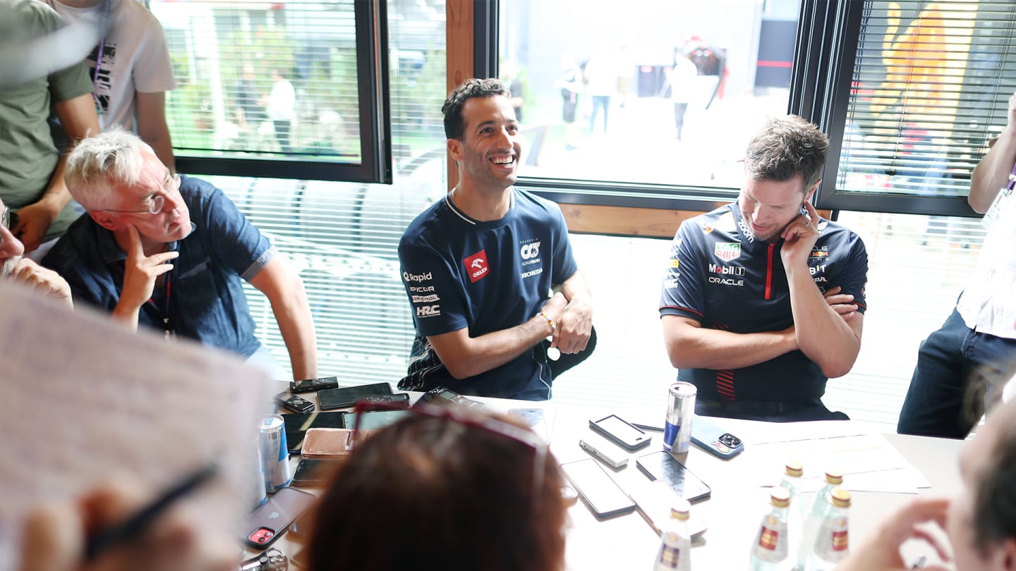 Ricciardo was back in the paddock as a full-time F1 driver on Thursday