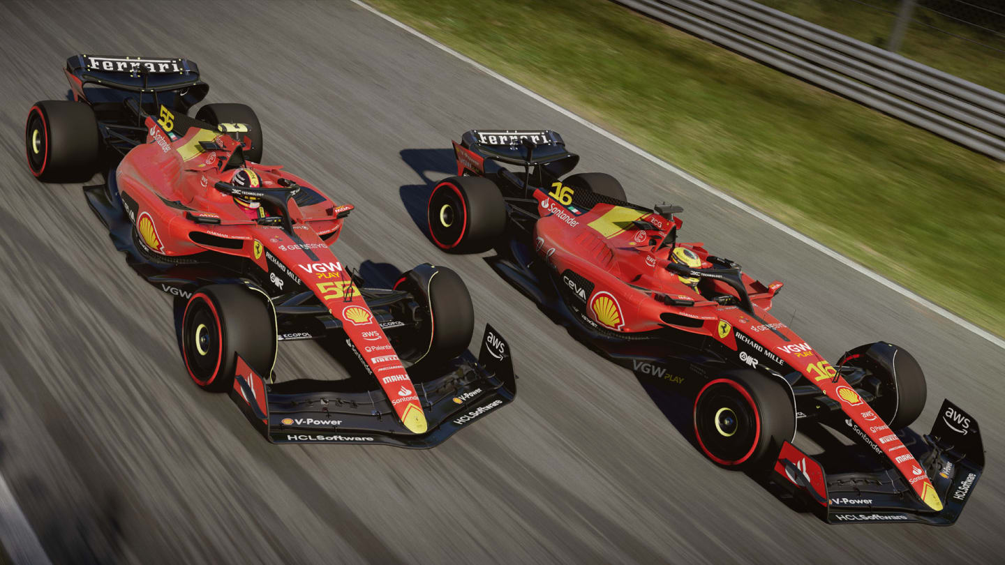 Ferrari will run a red, yellow and black livery scheme for their home race