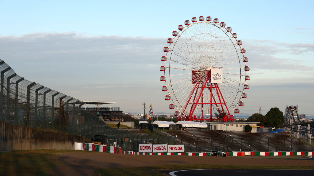 SUZUKA, JAPAN - OCTOBER 06: A general view of the big wheel at the circuit during previews ahead of