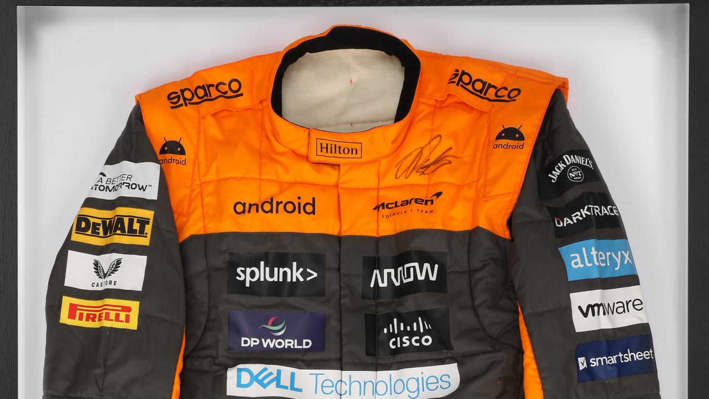 A signed Oscar Piastri race suit is an example of the amazing items available on F1 Authentics