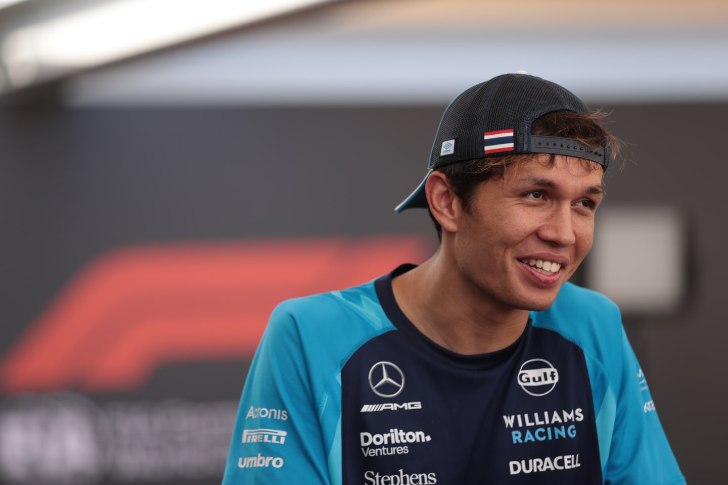 ABU DHABI, UNITED ARAB EMIRATES - NOVEMBER 23: #23 Alexander Albon of Thailand and Williams Racing