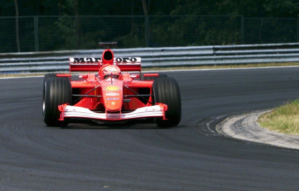 BUDAPEST, HUNGARY - AUGUST 17:  GP VON UNGARN 2001, Budapest; Michael SCHUMACHER/GER - FERRARI -