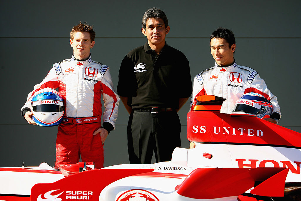 MELBOURNE, AUSTRALIA - MARCH 14:  Formula One driver Anthony Davidson of Great Britain and Takuma
