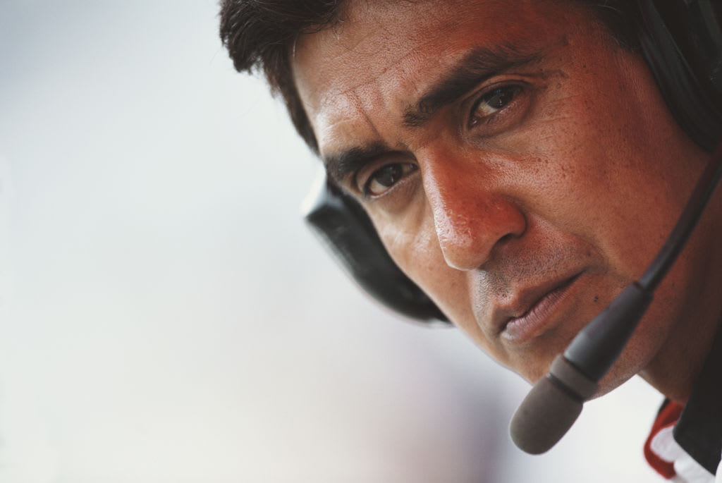 Aguri Suzuki of Japan, team principal for the Super Aguri F1 Team during practice for the Formula