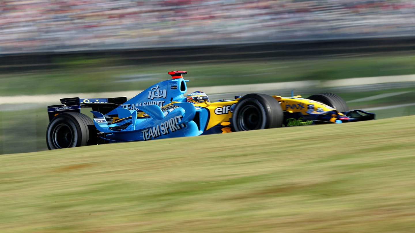 Alonso and his blue and yellow-coloured Renaults were a force to be reckoned with