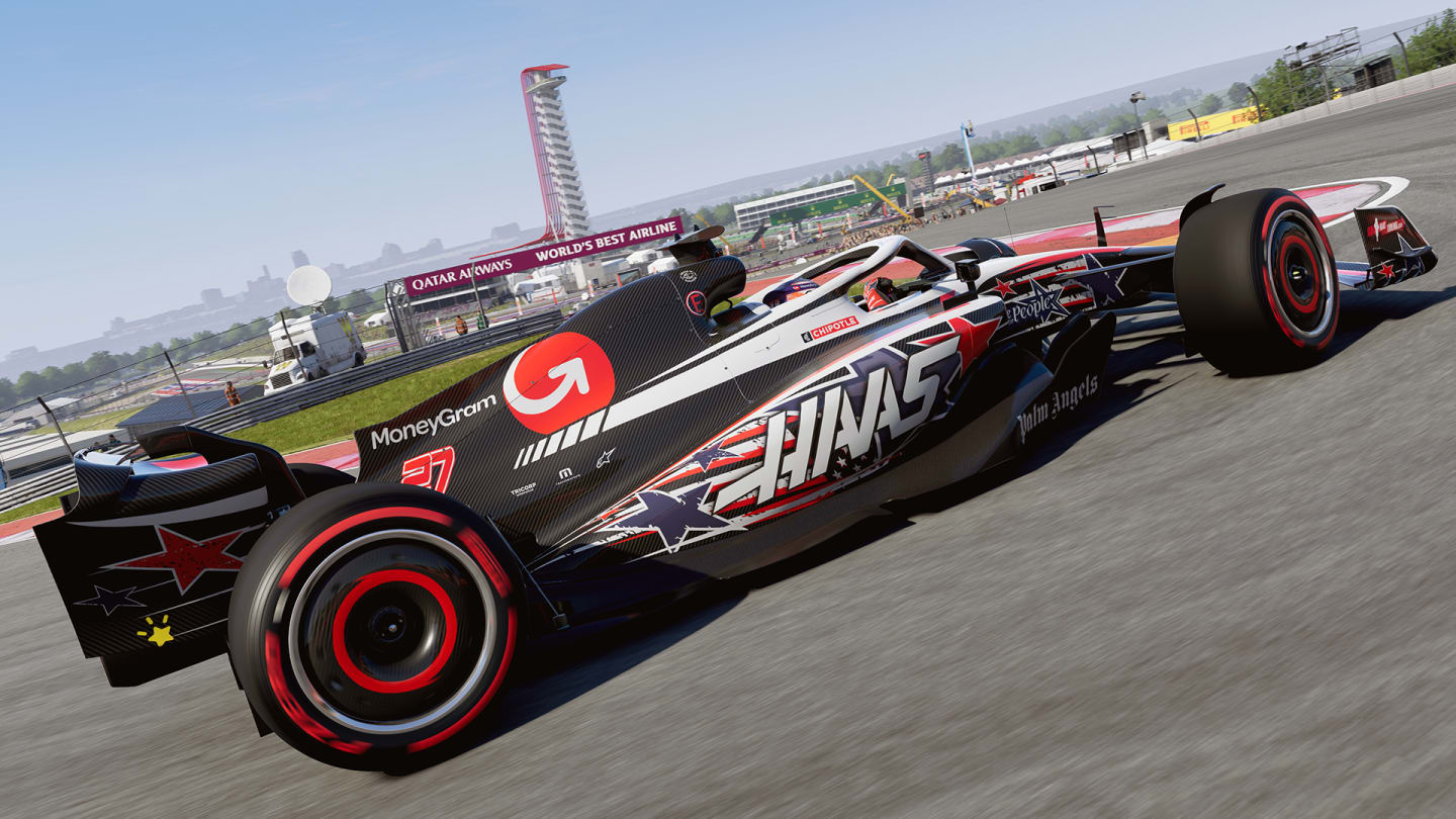 Renders of Haas’s special livery for the 2023 United States Grand Prix