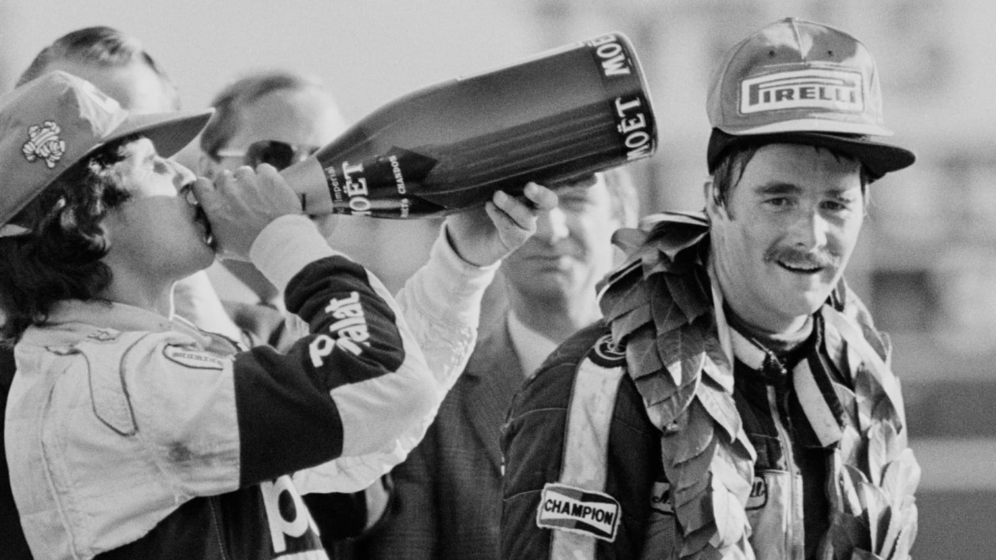 Piquet (left) and Mansell (right) experienced a tumultuous spell as Williams team mates