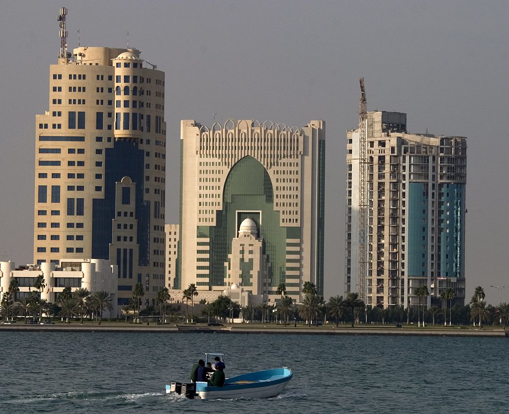 Skyscrapers in the newly developed west bay area of Doha. (Photo by michel Setboun/Corbis via Getty