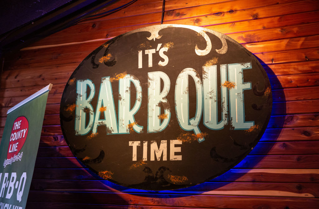 AUSTIN, TX - MAY 20:  The entrance to The County Line, an iconic Bar-B-Q restaurant on Highway