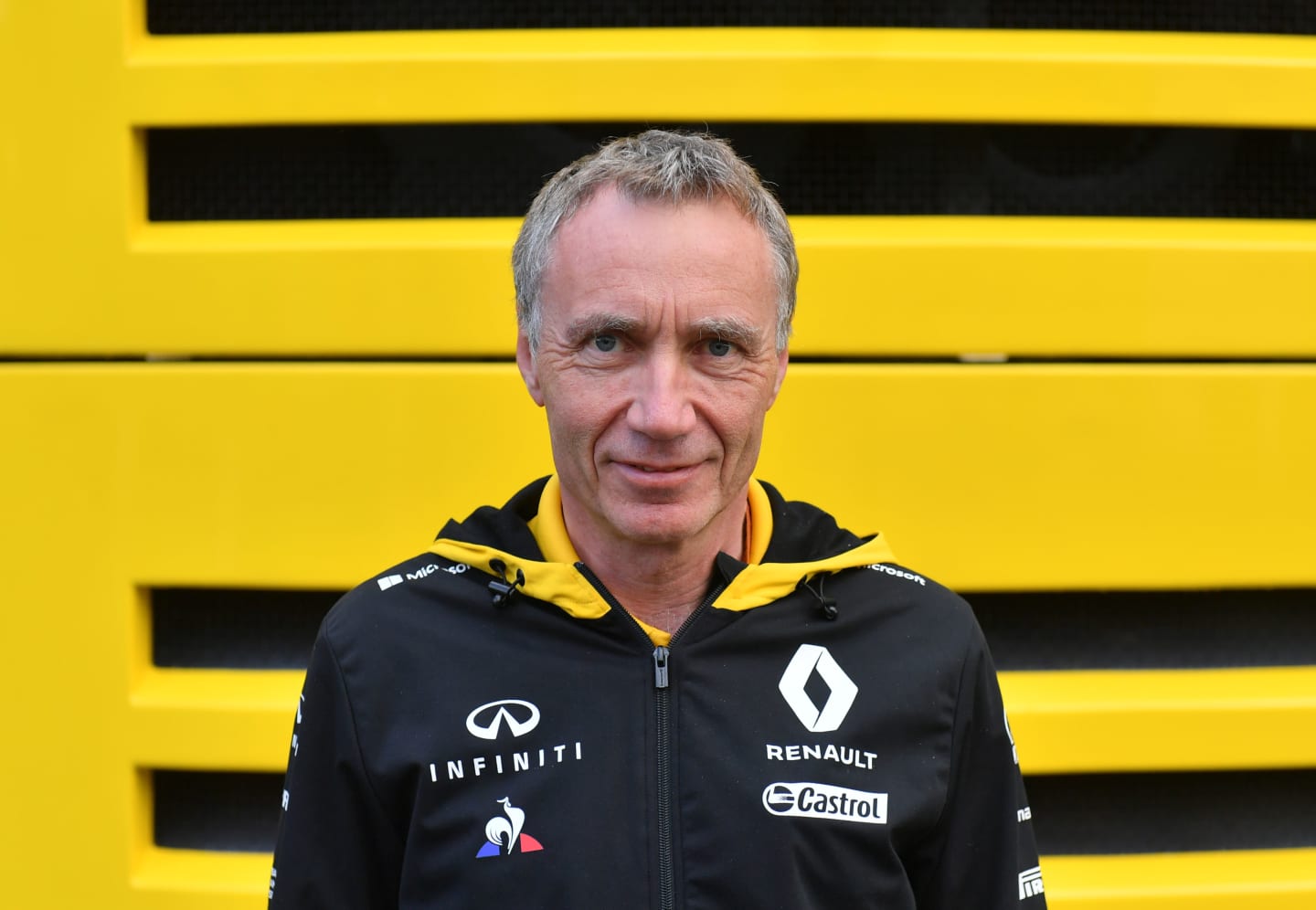 Renault Sport F1 Team Chief Technical Officer Bob Bell poses for pictures at the Spa-Francorchamps