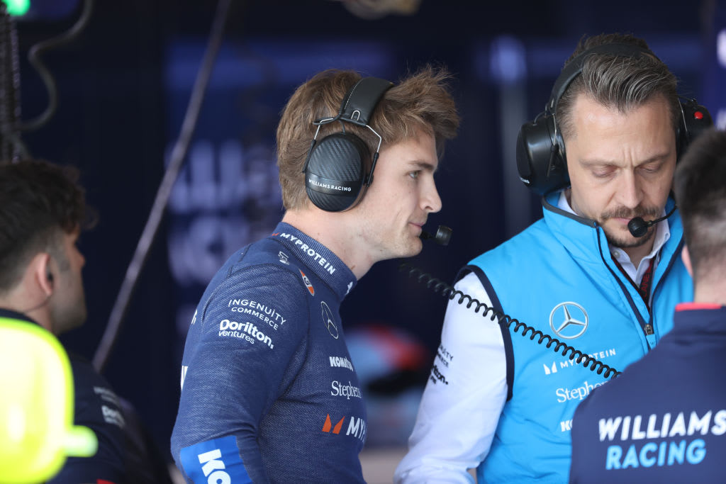 MELBOURNE, AUSTRALIA - MARCH 22: Logan Sargeant of United States driving the Williams FW45 on track