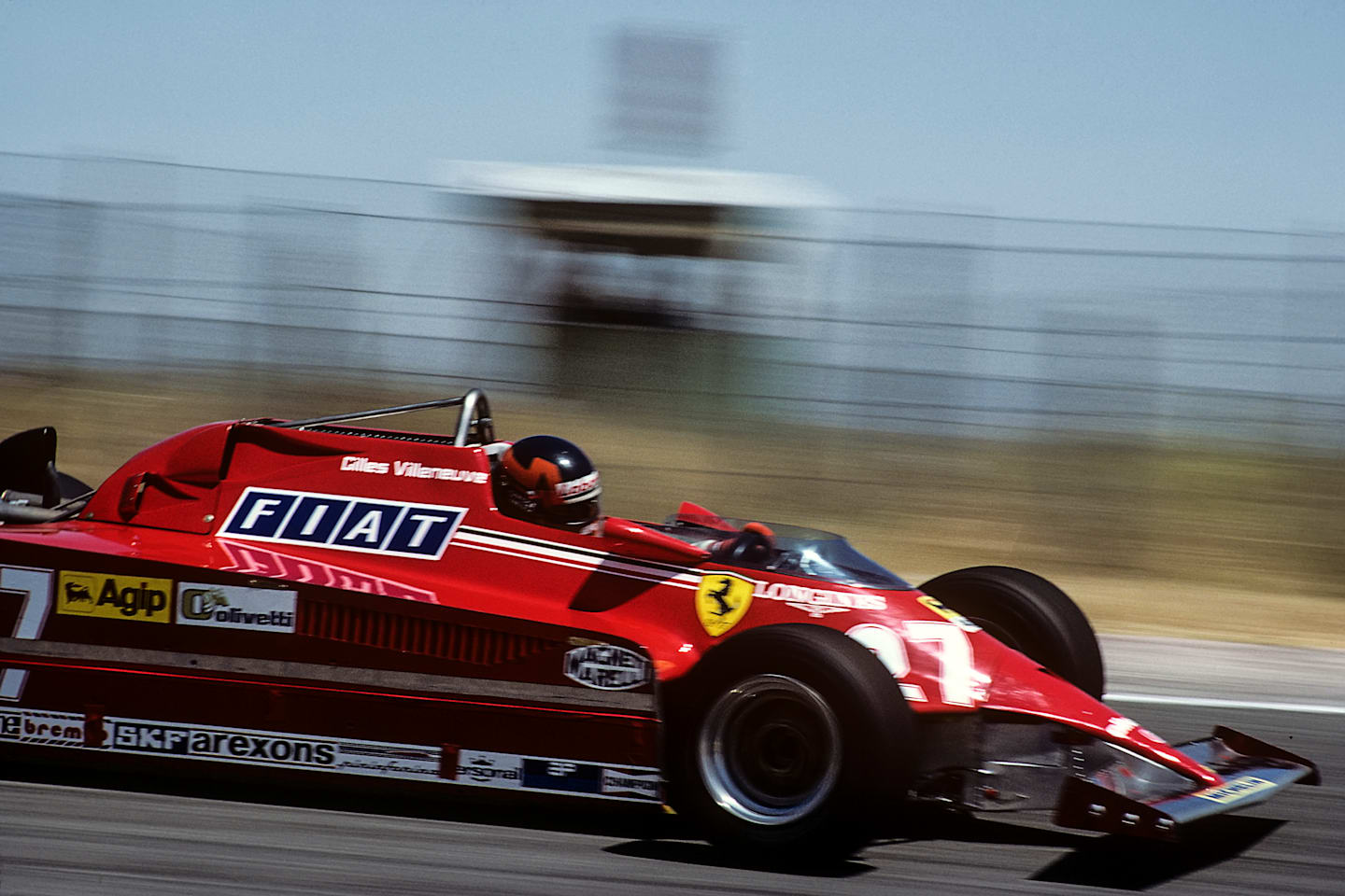 Gilles Villeneuve, Ferrari 126CK, Grand Prix of Spain, Circuito del Jarama, 21 June 1981. (Photo by