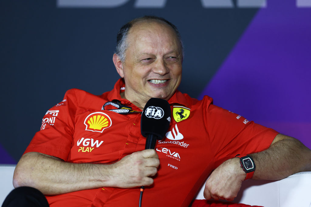 BAHRAIN, BAHRAIN - FEBRUARY 29: Ferrari Team Principal Frederic Vasseur attends the Team Principals