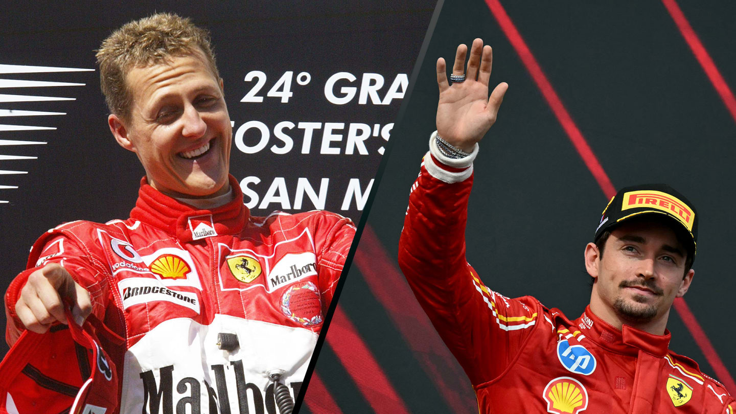 IMOLA, ITALY - MAY 19: Third placed Charles Leclerc of Monaco and Ferrari celebrates on the podium