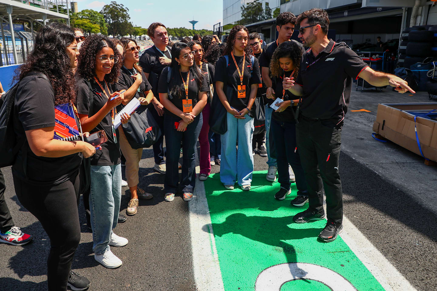 SAO PAULO, BRAZIL - OCTOBER 31: <<enter caption here>> during previews ahead of the F1 Grand Prix