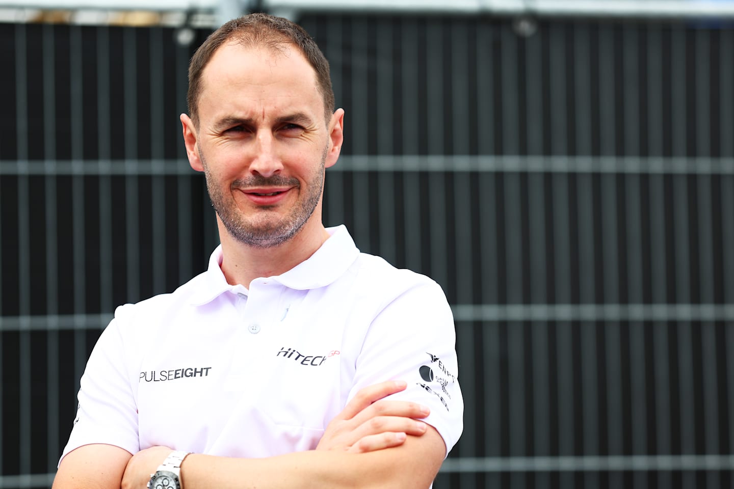 SPA, BELGIUM - JULY 26: Oliver Oakes, Team Principal of Hitech Pulse-Eight looks on in the Paddock