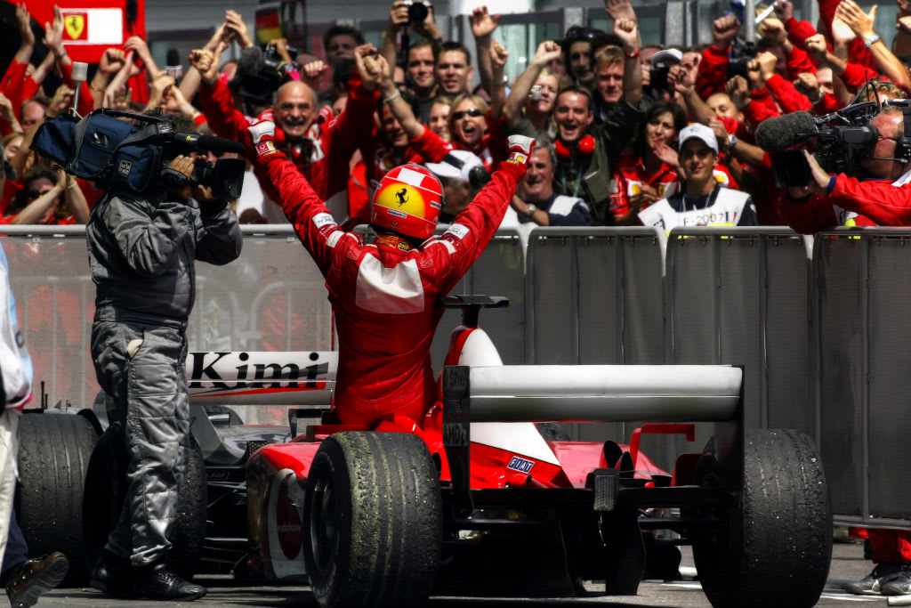 Michael Schumacher, Ferrari F2002, Grand Prix of France, Circuit de Nevers Magny-Cours, 21 July