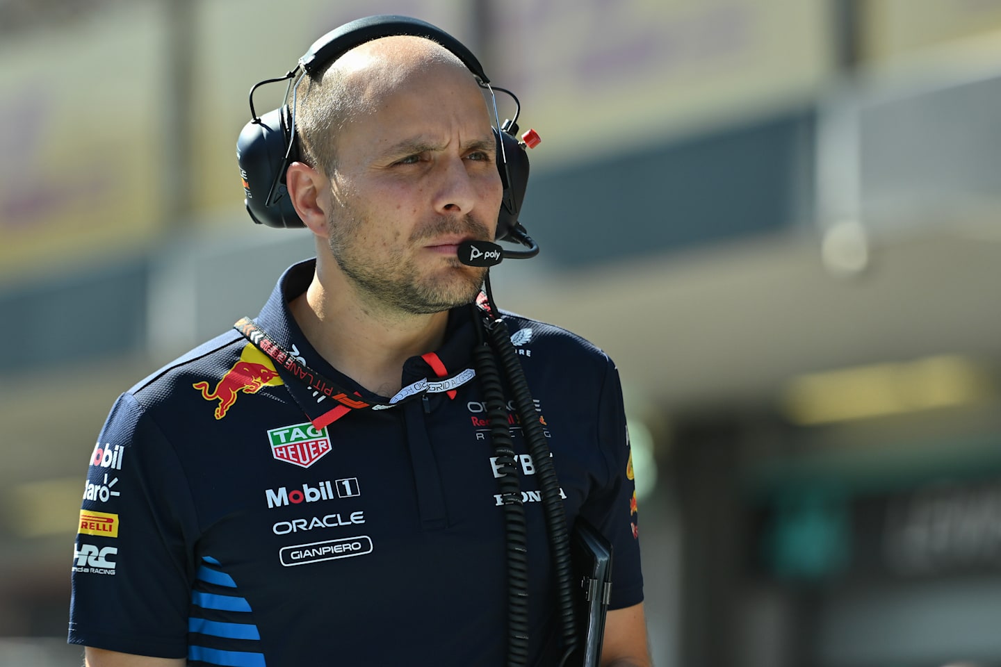 BAKU, AZERBAIJAN - SEPTEMBER 15: Gianpiero Lambiase of Great Britain and Oracle Red Bull Racing