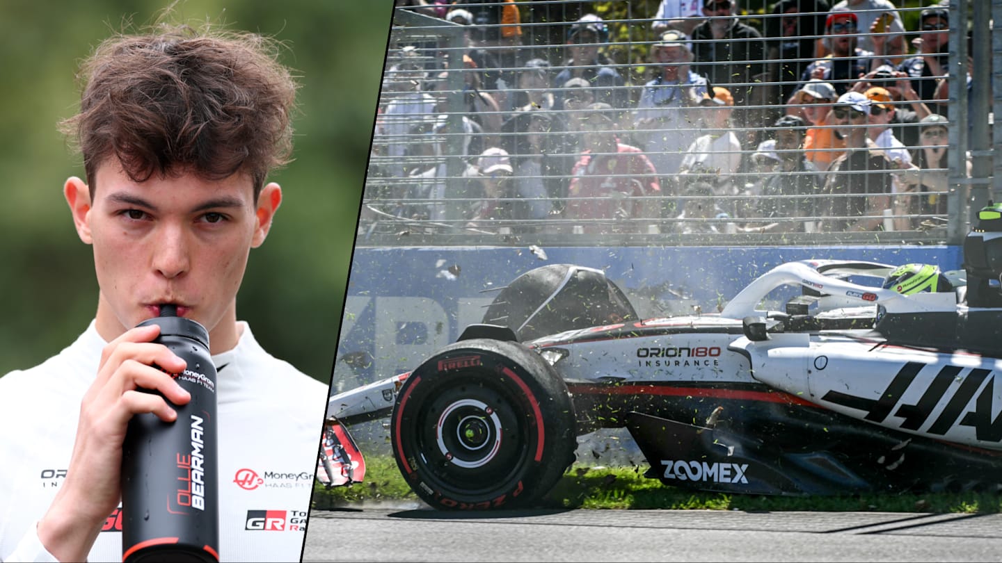 MELBOURNE, AUSTRALIA - MARCH 13: Oliver Bearman of Great Britain and Haas F1 looks on during